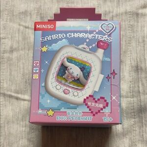 MINISO Sanrio Cinnamoroll Pink and White Box Pendant for Kids